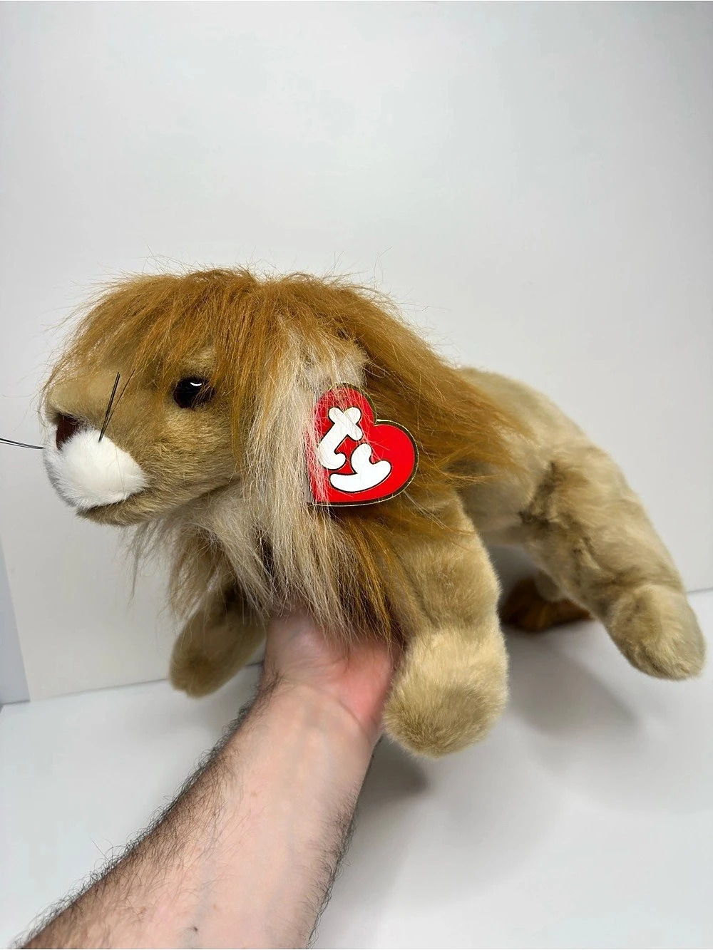 TY Beanie Buddy Lion Plush Large 24.5 Inch Stuffed Animal With Tags